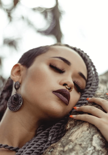 Septum Piercing Spiritual Meaning and Symbolism 1 women wearing Septum Piercing
