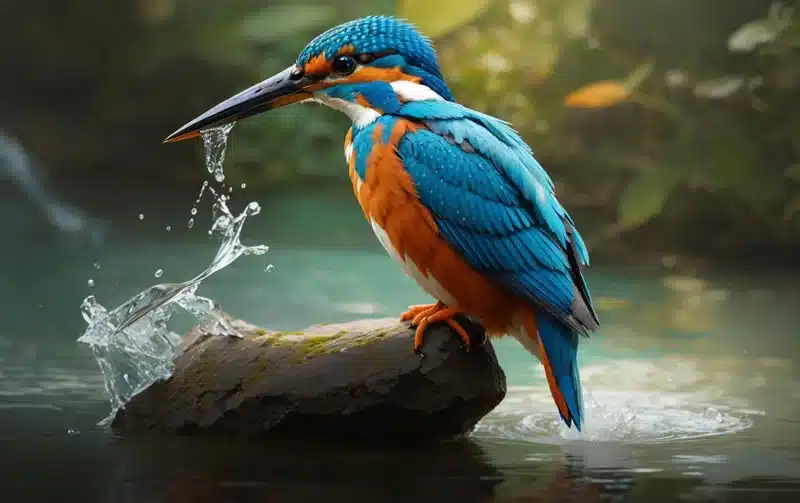 Harmonious Balance of Kingfisher