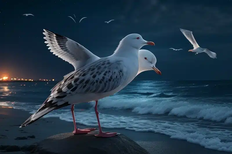 Hearing Seagulls at Night Meaning