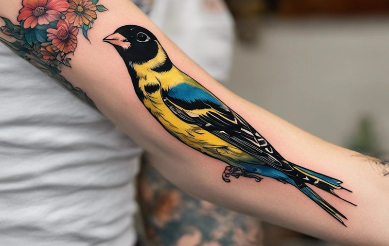 Meaning of Goldfinch tattoo
