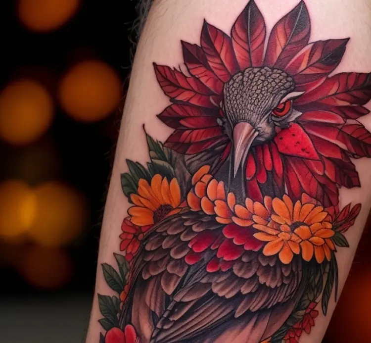 Turkey Tattoo Feather