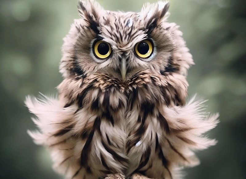 Gaze of an Owl during a day