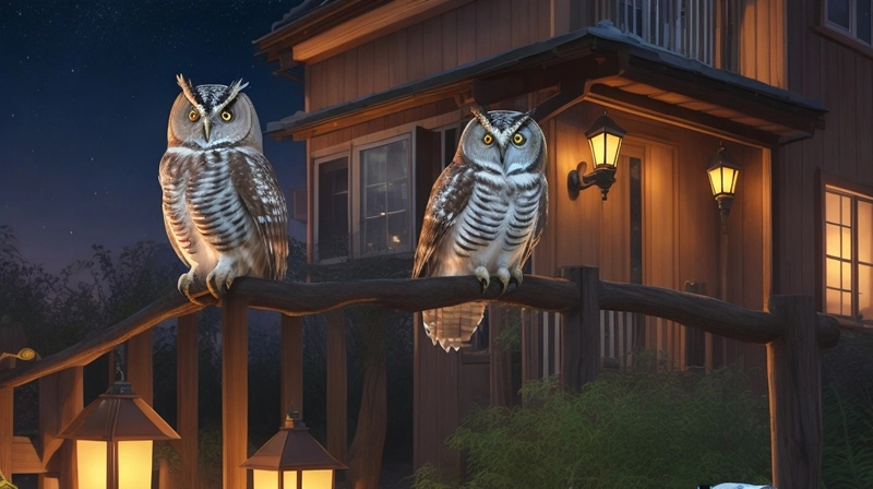 owl flying at night spiritual meaning
